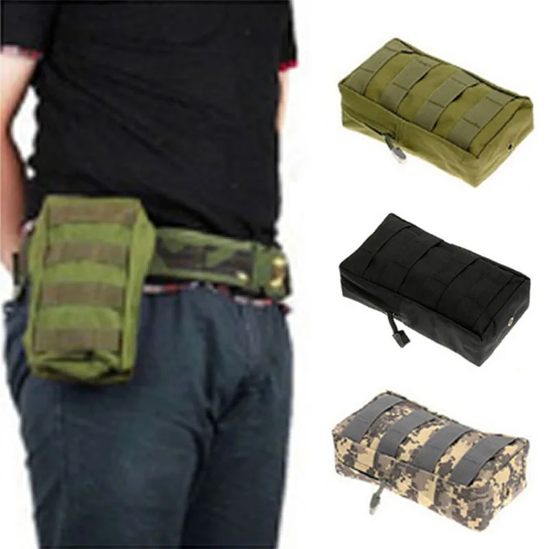 

Outdoor Tactical Molle airsoft Bushcraft Military Army Pouch Camouflag Belt Pack Climb Camp Hunt Waist Bag Safety Survival Kit