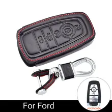 Leather Car Key Case Cover Fob For Ford 2017-2018 F-150 F-250 F-350 F-450 F-550 Fusion Leather Key Accessory Car Holder c graupner ouverture in f major gwv 450