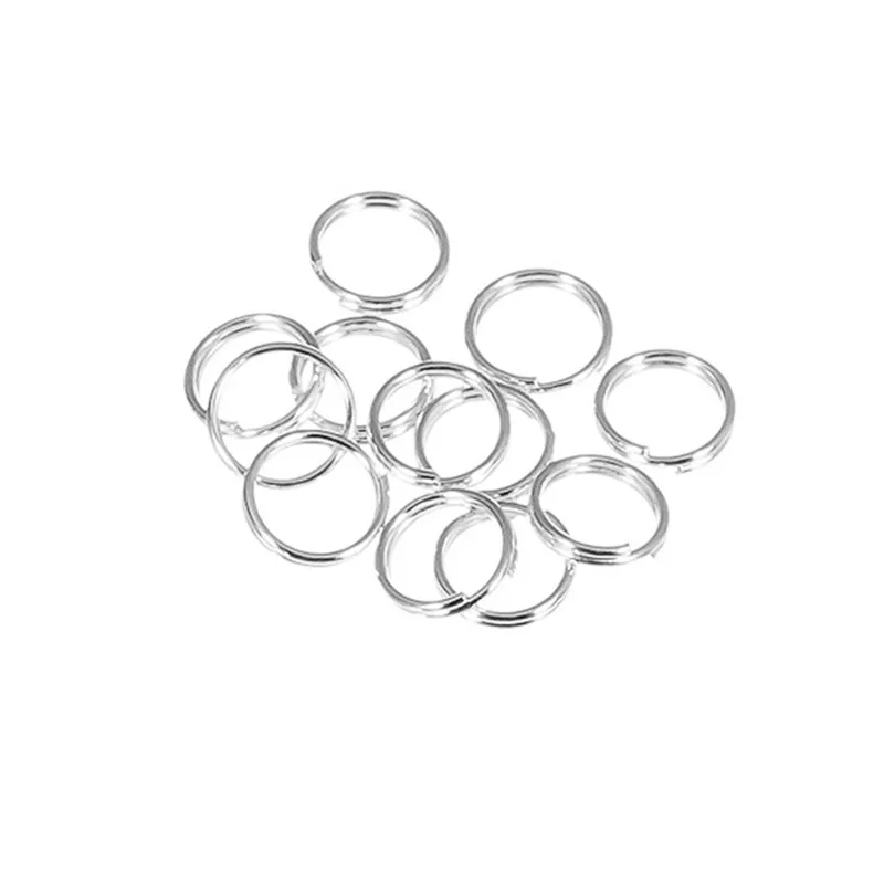 St.kunkka 200pcs/lot 4 6 8 10 12 mm Open Jump Rings Double Loops Gold Silver Color Split Rings Connectors For Jewelry Making DIY Jewelry Findings