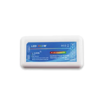 

RGBW LED Strip 2.4GHz RF Wireless 4-Zone Controller Receiver Box,Work With RGBW Remote for Control RGB RGBW LED Strip Light Lamp