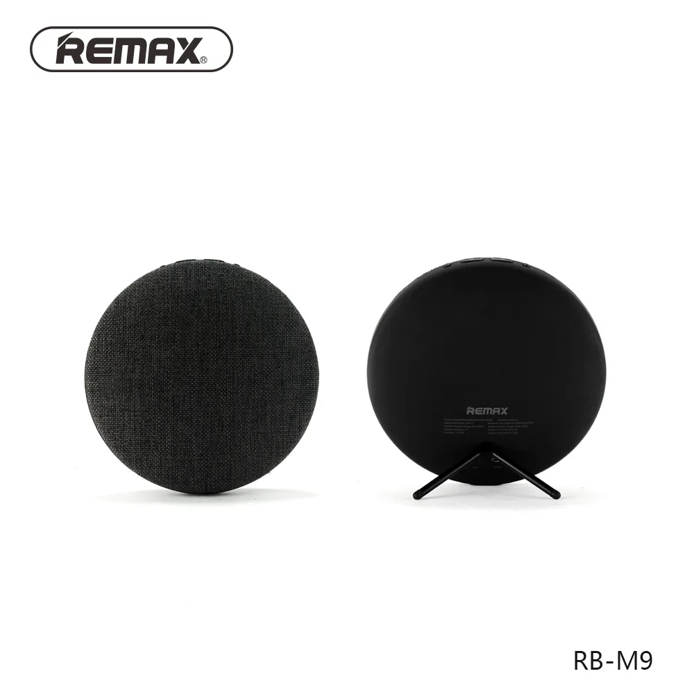 remax RB-M9 портативный мини беспроводной громкоговоритель Bluetooth домашний кинотеатр HiFi сабвуфер музыка творческие подарки - Цвет: black