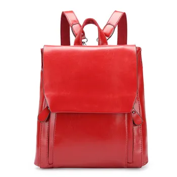 

Brand Preppy Style Leather School Backpack Bag For College Simple Design Women Casual Daypacks mochila male New
