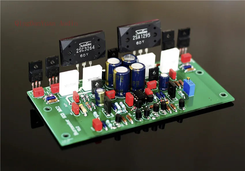 

QPA1 SANKEN 2SC3264 SSA1295 Base on 933 MK2 power amplifier Assembled board