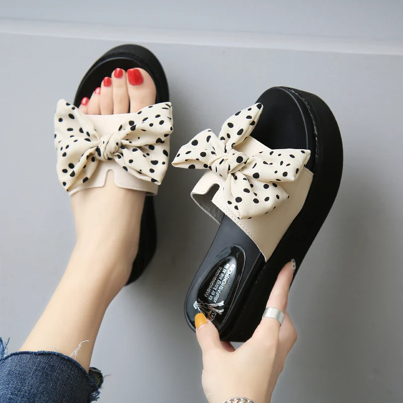 

Clogs Platform Modis Female Summer 2019 Slippers Brief Male Beach Med Leather Square Buckle Outside Rubber Ladies With Korean