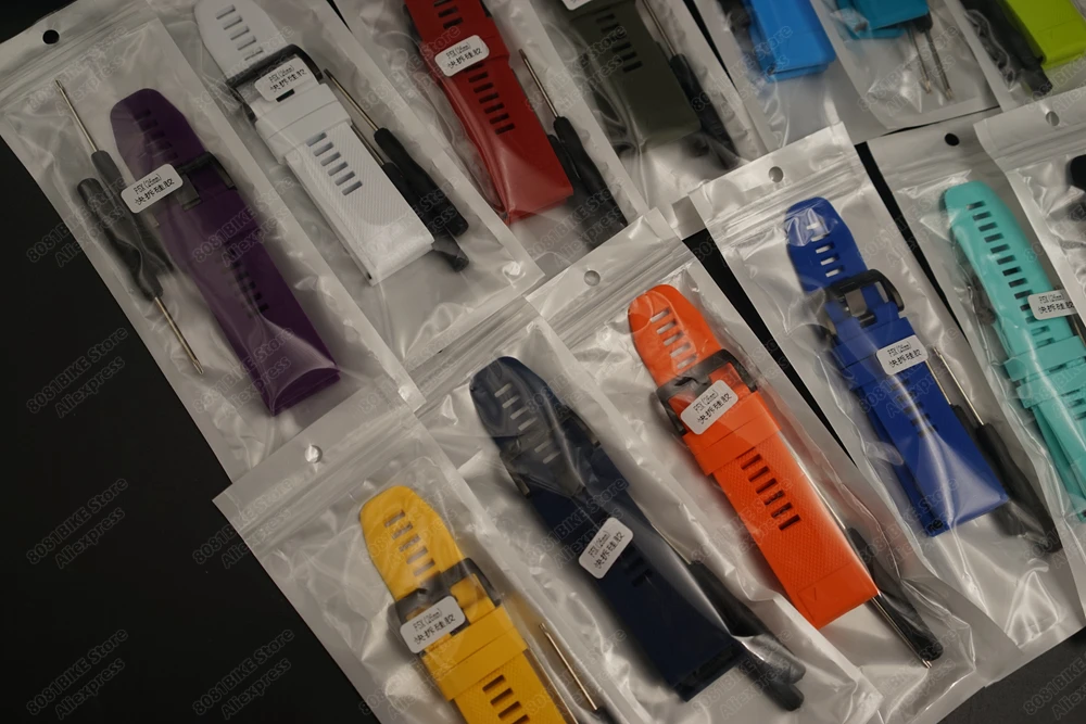 Premium Silicone Watch Bands - QuickFit 26mm/22mm - Durable & Stylish Replacement Bands