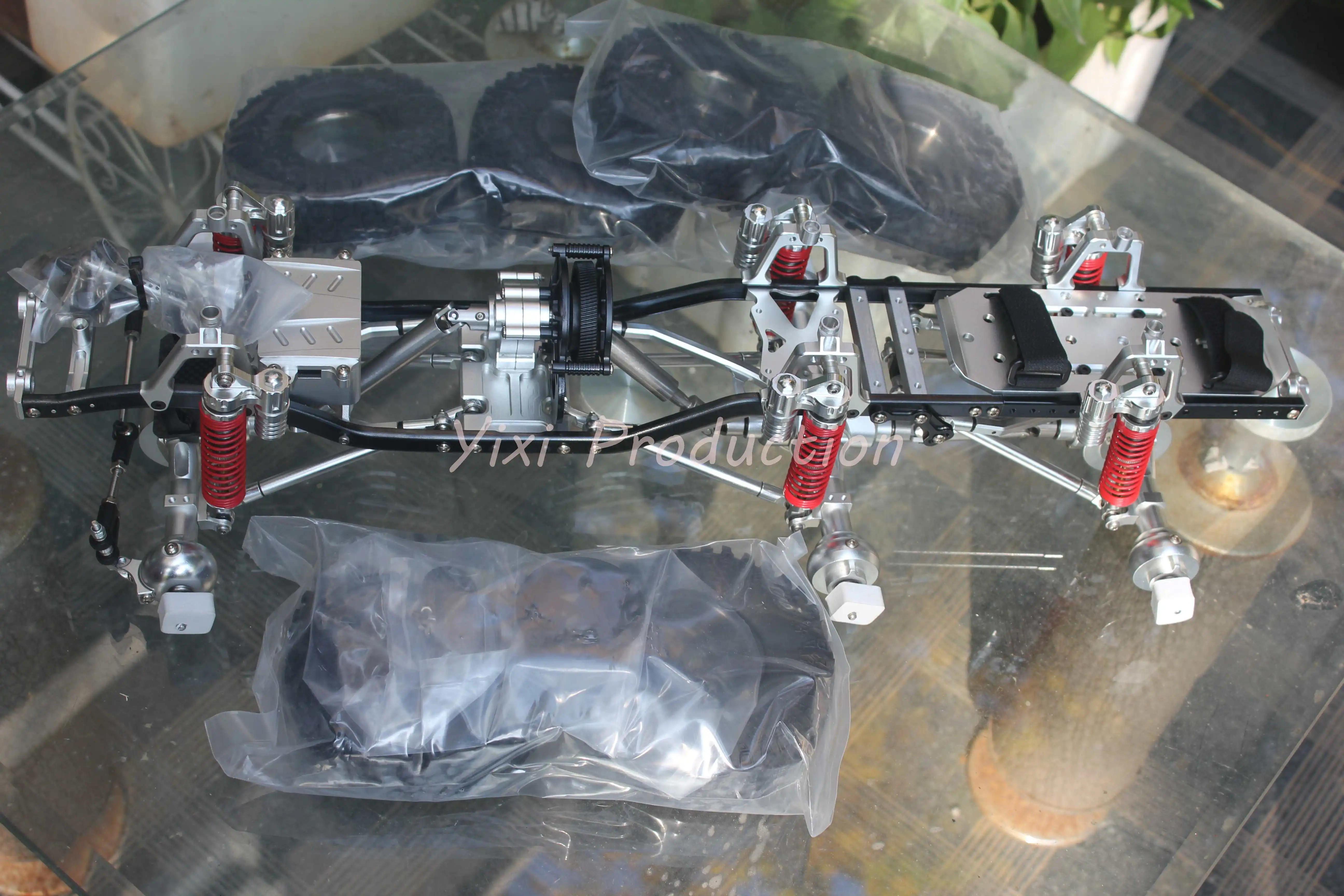 6x6 сплав гусеничная рама радиоуправляемого автомобиля 6 колес CNC truggy 1/10
