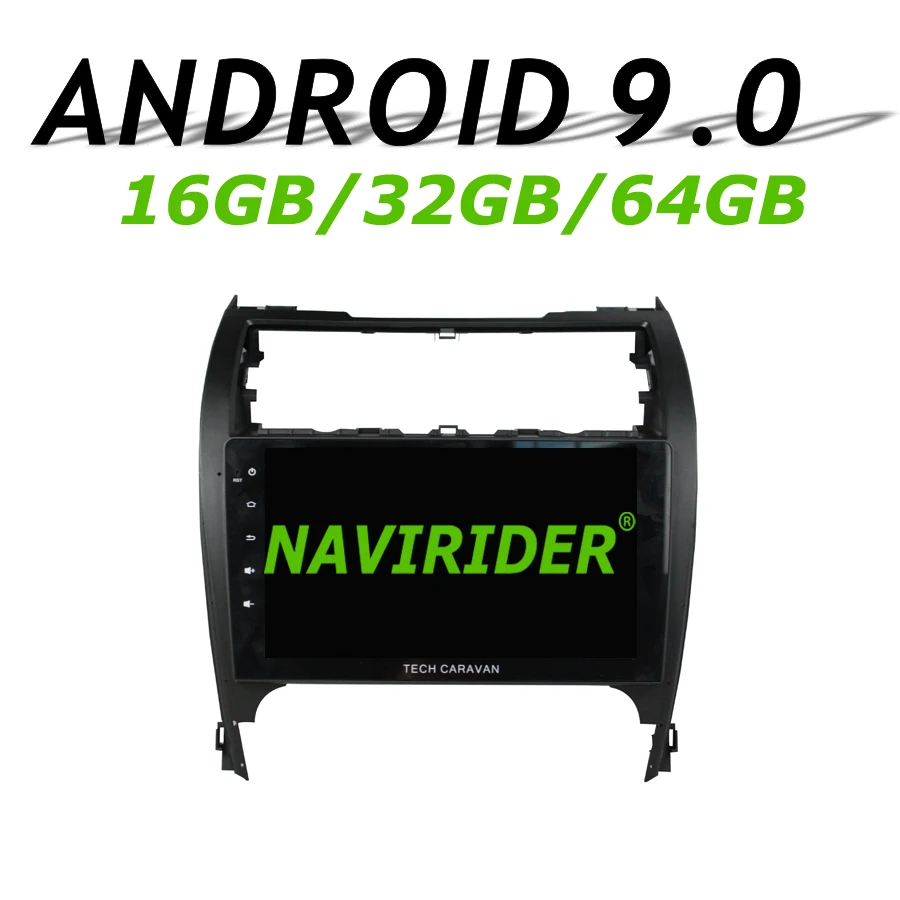 Navirider GPS navigation For TOYOTA CAMRY 2012-2017 full touch Car android 9.0 8core 64gb rom radio bluetooth player stereo