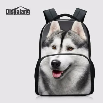 

Dispalang Animal Pet Dog Print College Laptop Travel School Bagpack Leisure Knapsack Men Women Laptop Backpack Youth Schoolbag