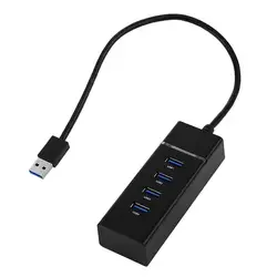 4 порта USB 3,0, Ultra Slim, супер Скорость скорость передачи данных до 5 Гбит/с для Windows, Mac OS Linux