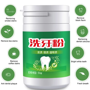 

NEW Teeth Whitening Powder Clean Bright White Toothpowder for Coffee Stains Tartar Removal