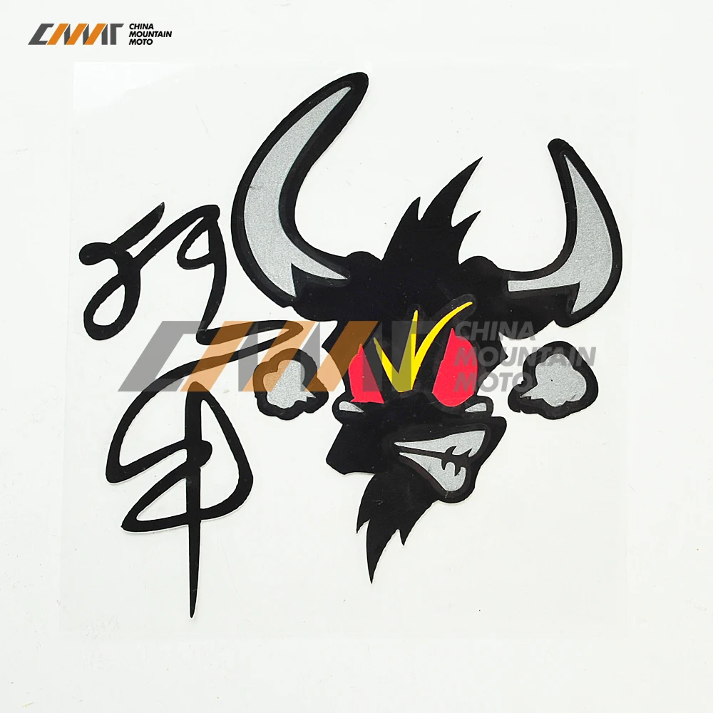 buy 1 pcs fierce Head of bullfighting Motorcycle moto Bike Car tail Stickers car Styling Decal Sticker