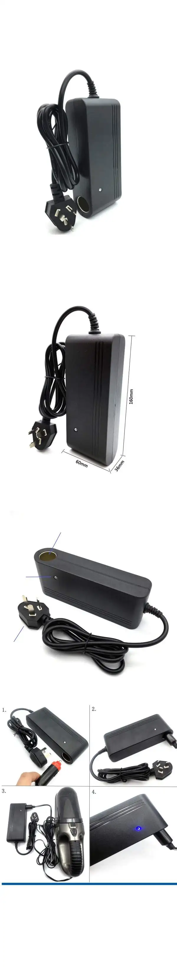 Мощность адаптер переменного тока 110 V-240 V DC/DC 12 V 8A автомобиля Питание преобразователь Зарядное устройство Led для пневматического насоса пылесос