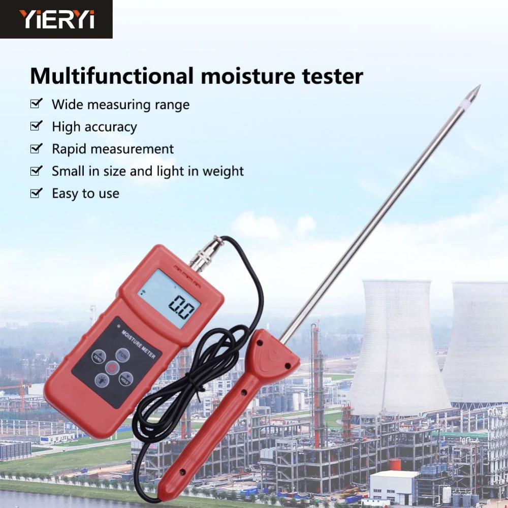 Yieryi MS350A Handheld Digital moisture meter for soil ,silver sand