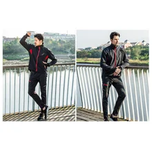 Мужской спортивный костюм высокого качества, водонепроницаемый, ветрозащитный, дышащий, с капюшоном, с длинным рукавом, верхняя одежда, костюм