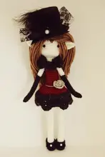 Amigurumi Crochet Doll pretty girl Rattle toy,fashion, charming, wait for you