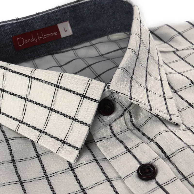 Бренд DANDY Homme бренд clothing2016fashion мужские рубашки с длинными рукавами в клетку patchworh Повседневная обтягивающая модель рубашки для мальчиков однобортный Плюс Размер
