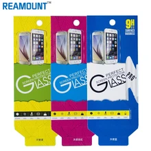 2000 шт цветная Розничная коробка для закаленное Стекло упаковка защитных стекол для iphone 4/5/6/6 plus samsung S6 s5 посылка