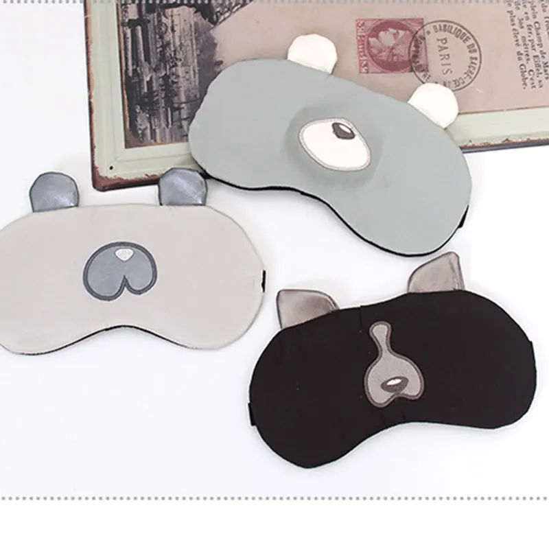 

ATOMUS Cute Bear Eyeshade Cover 3d Sponge Sleeping Eye Mask Cotton Shading Eyepatch Breathable No Ice Bag