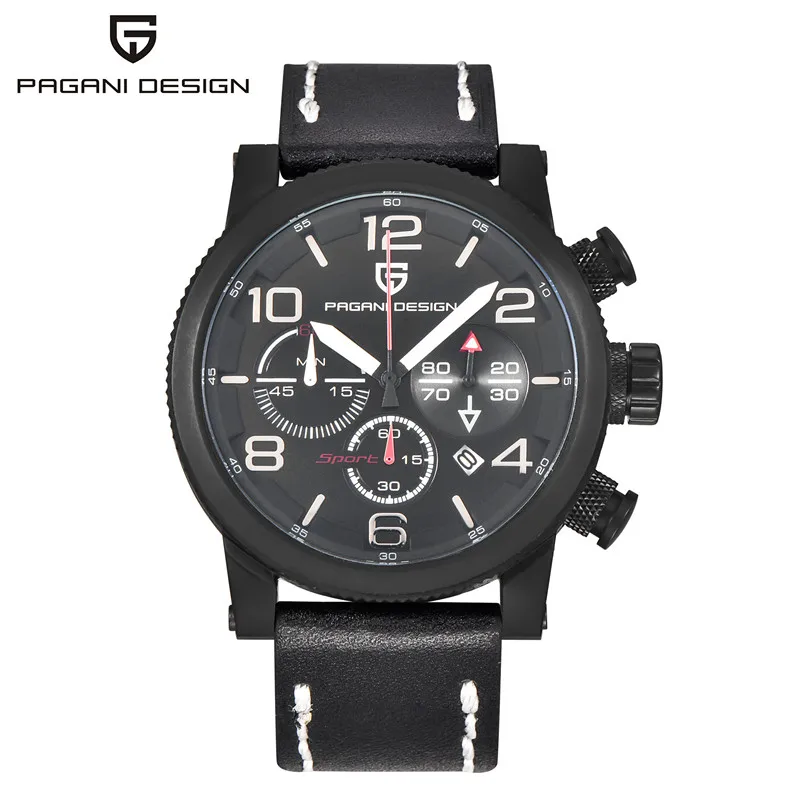 

2018 Limited New Pagani Design Luxury Brand Watch Men Quartz Fashion Casual Male Sport Date Clock Leather Military Wristwatches