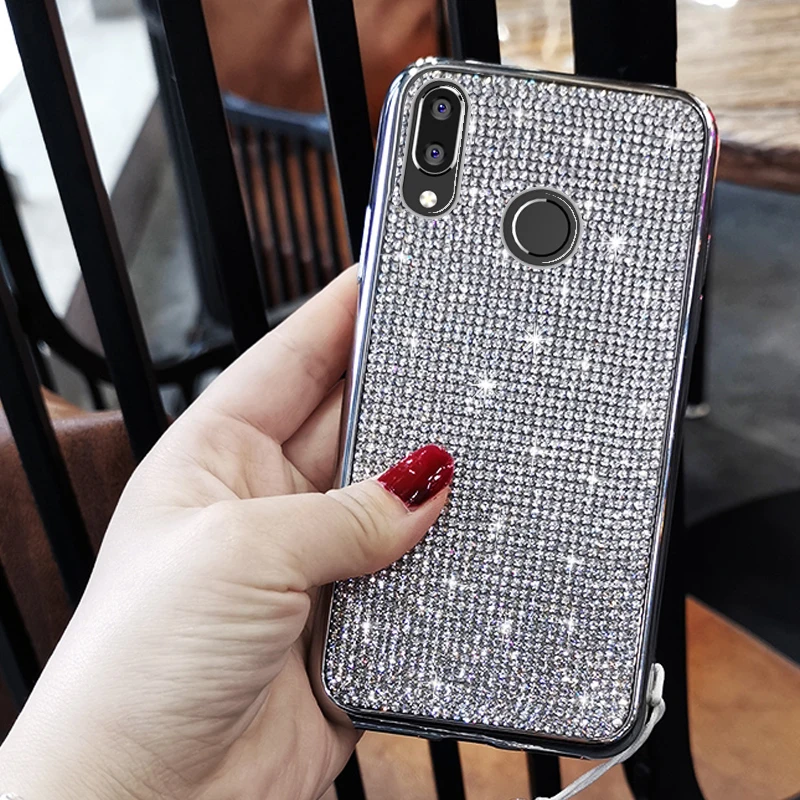 Xinwen Роскошный Блестящий Алмазный чехол для телефона etui huawei nova 3 3i 3e i e girl украшения