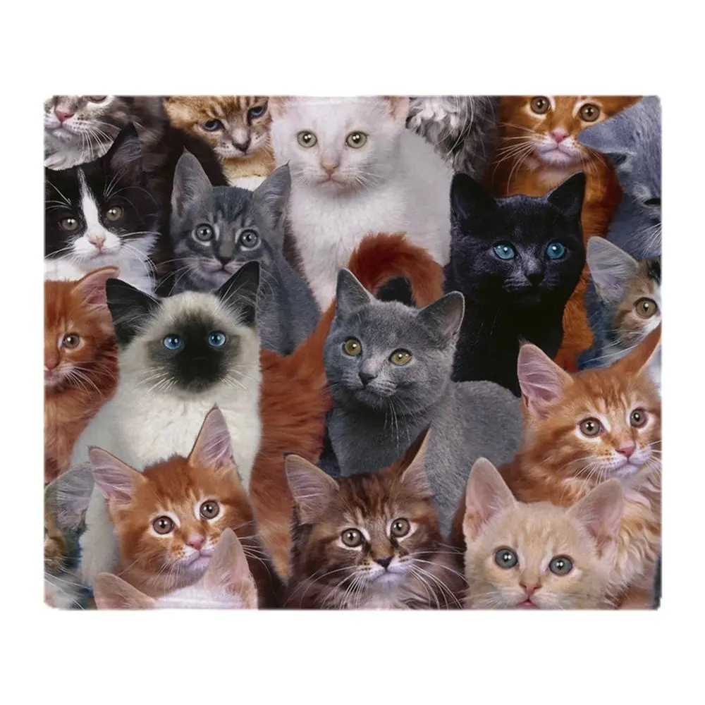 Мягкое Флисовое одеяло CAT S покрывало для стадиона 50 &quotx 60&quot дивана и кровати