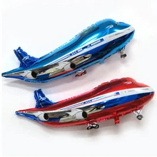 1 шт. 85*45 см с мультяшным самолетом номер Фольга шар модель игрушки мультфильм вечерние игрушки вечерние шляпа игрушки воздуха День рождения для детей игрушки