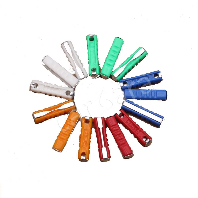 200PCS 5/8/16/20/25/30A Dia 6mm EU Automotive Fuses European Car/Auto