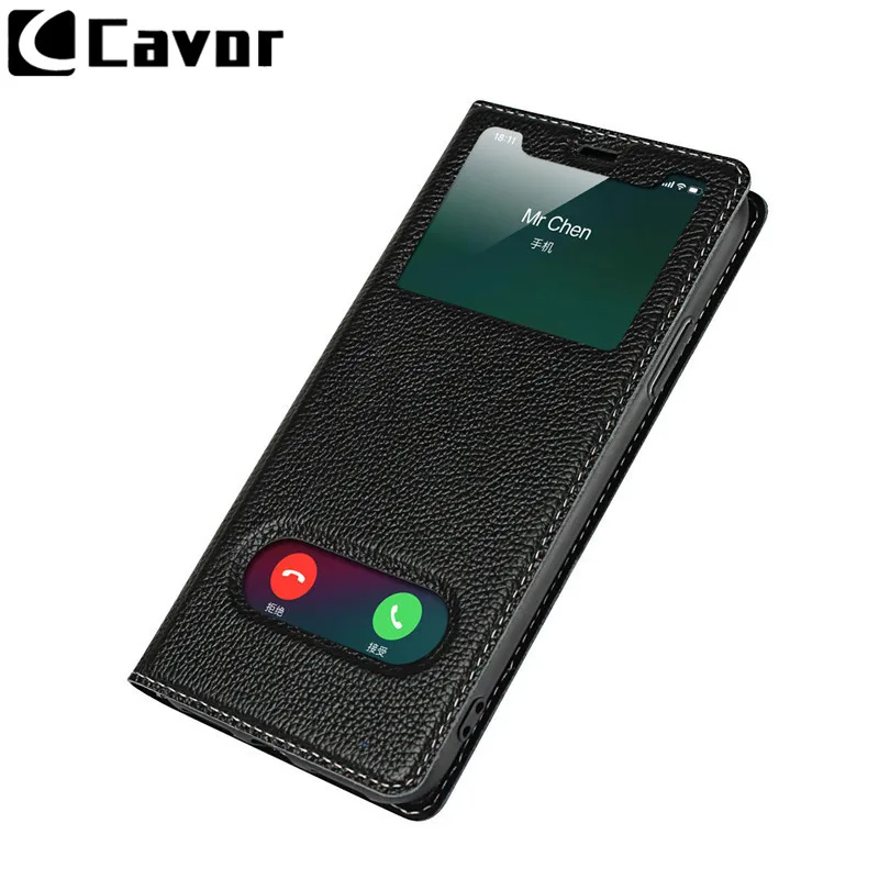 Искусственная кожа окно флип Чехол чехол для Apple iPhone 6 6S 7 8 плюс XS Max P крышка Etui Капа вид для iPhone8 Iphone7 кожаный чехол