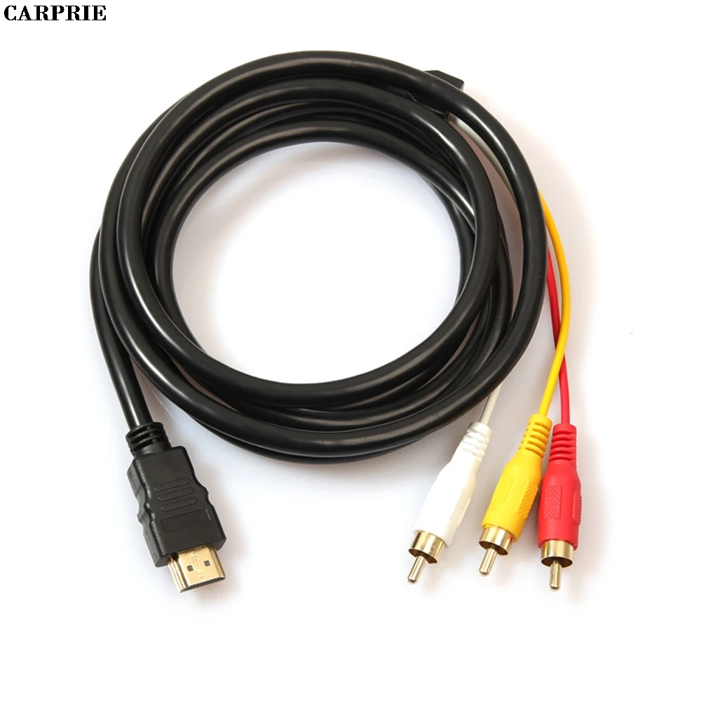 

CARPRIE 3m Mini Plug 3.5mm Plug Jack to 2RCA Male Stereo Audio Cable Splitter extension Drop Shipping