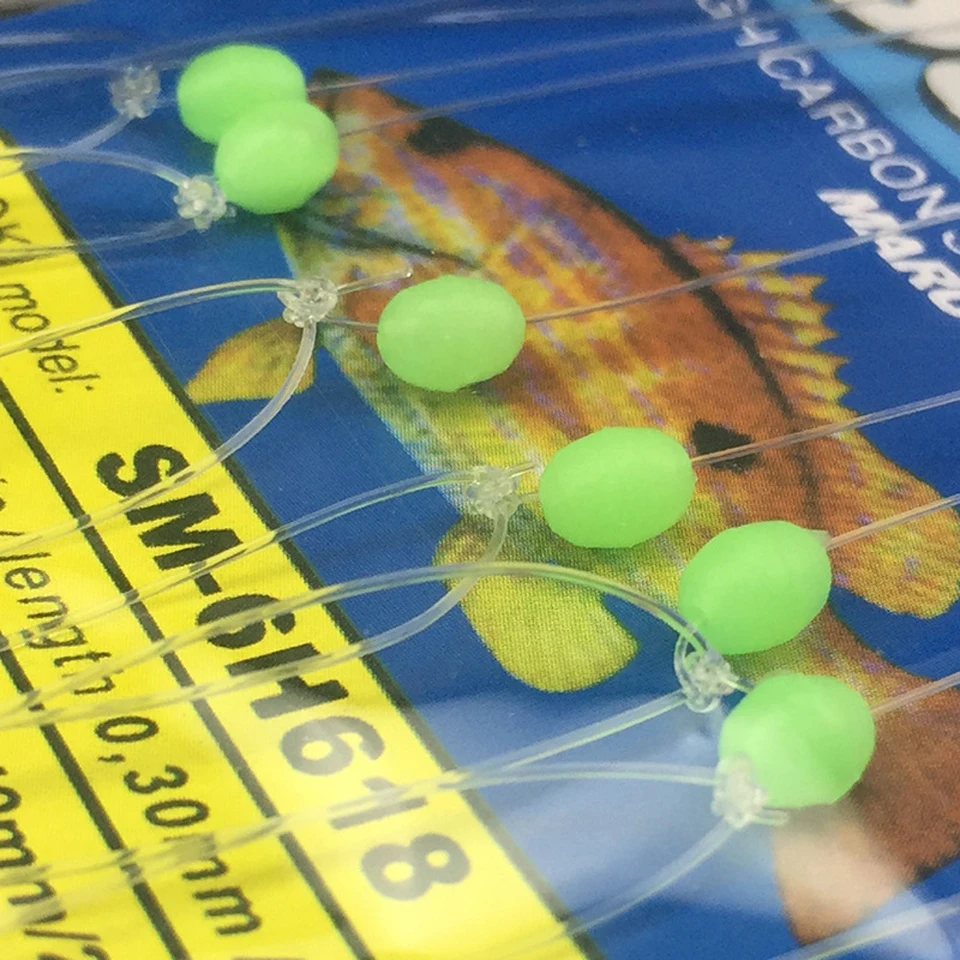 6 шт./компл. приманка с длинной проволокой морская светящаяся рыболовная лесные