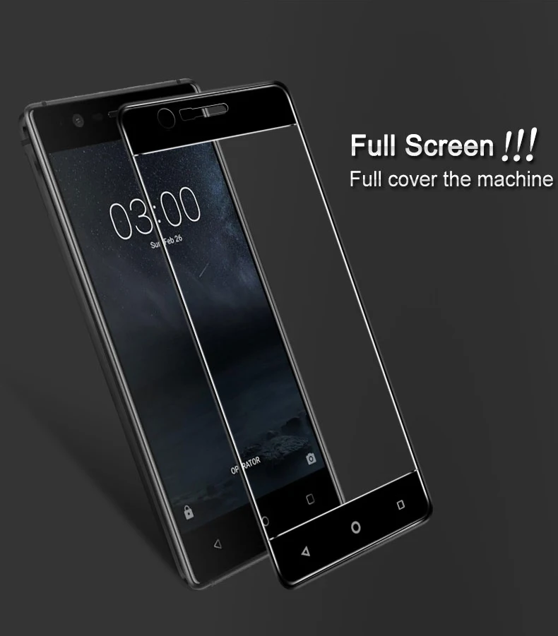 

3D Tempered Glass For Nokia 3 Full Screen Cover Explosion-proof Screen Protector Film For Nokia 3