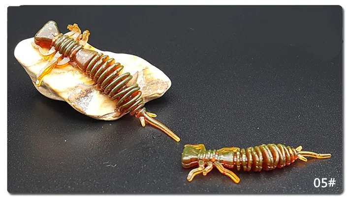 Стрекоза мягкий рыболовный червь 40 мм 50 мм приманки для ловли личинки приманки рыболовные приманки искусственные снасти приманка - Цвет: Color 5