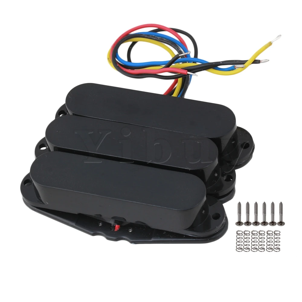 Yibuy Black Single Coil Guitar Pickups pick-Up pickups For Set | Спорт и развлечения