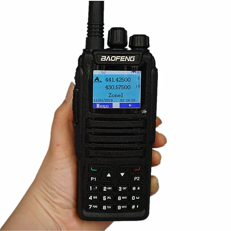 Baofeng DM-1701 Walkie-talkie 2 двухслотовые двухчастотные двухсторонние беспроводные DMR Ham Любительское радио цифровой мобильный радиоприемопередатчик