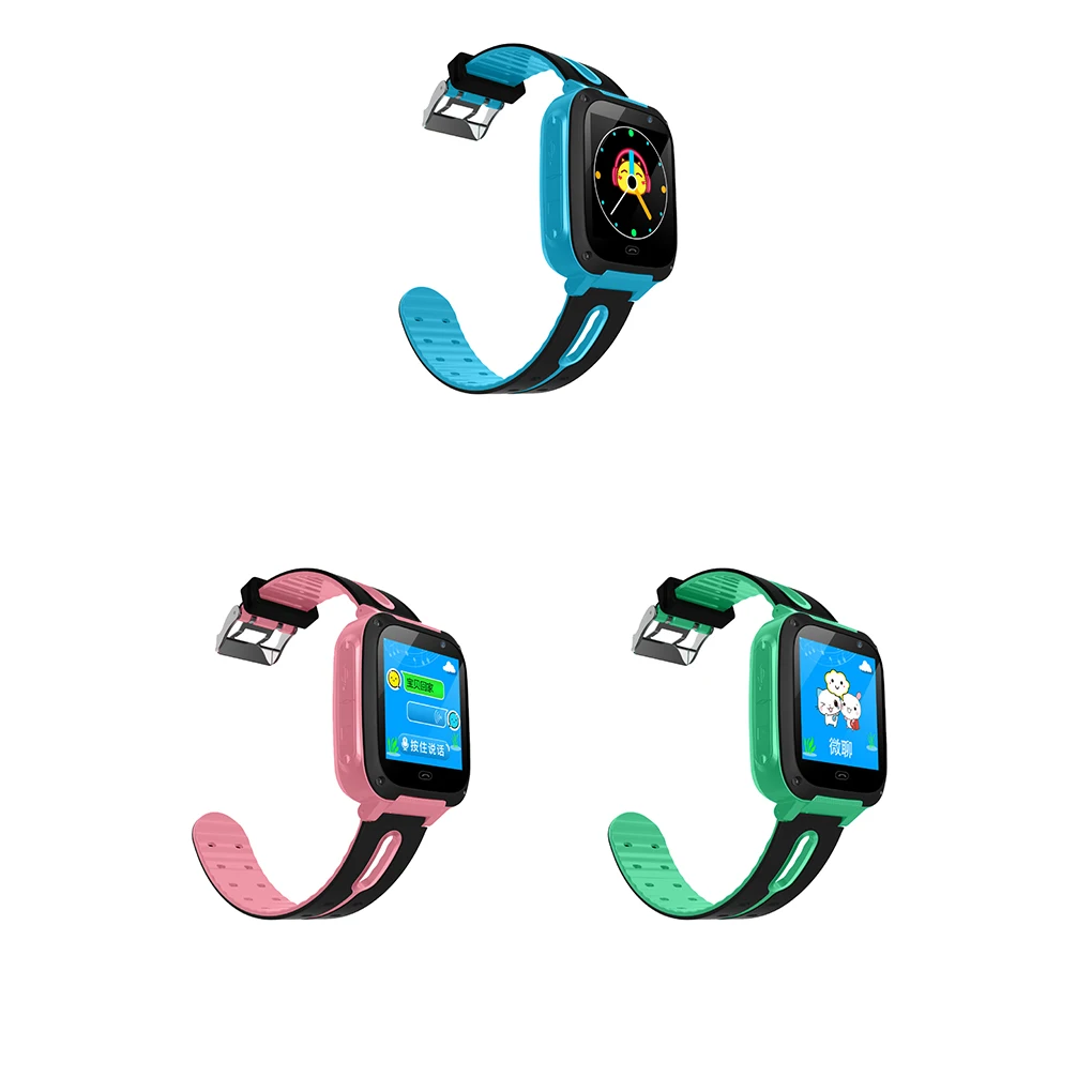 

S4 LBS Positioning LED Flashlight Touch Screen Children Smart Watches Remote Control Photograghing Kids Wristwach