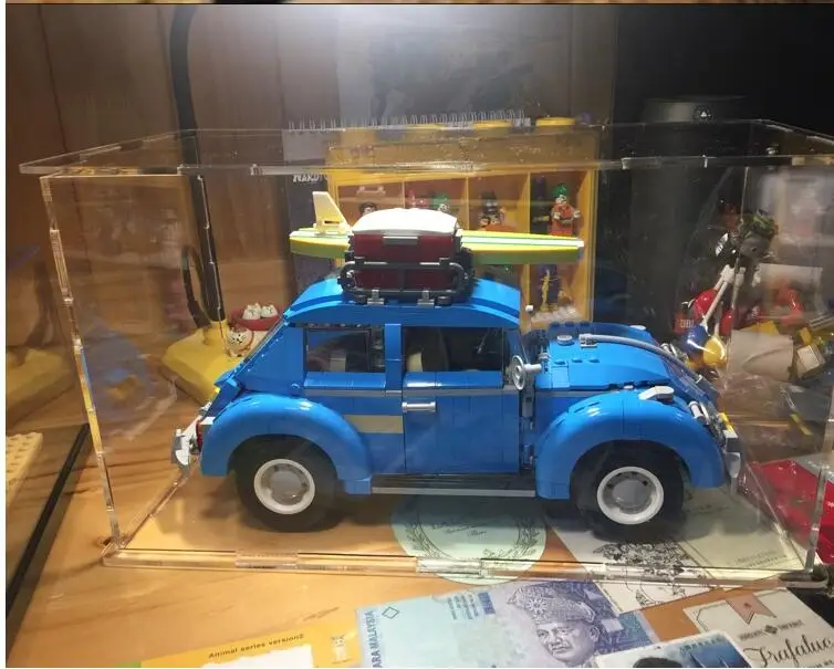 

High transparent acrylic display box Model Cover Customized toy dustproof box Compatible technic 10252 car