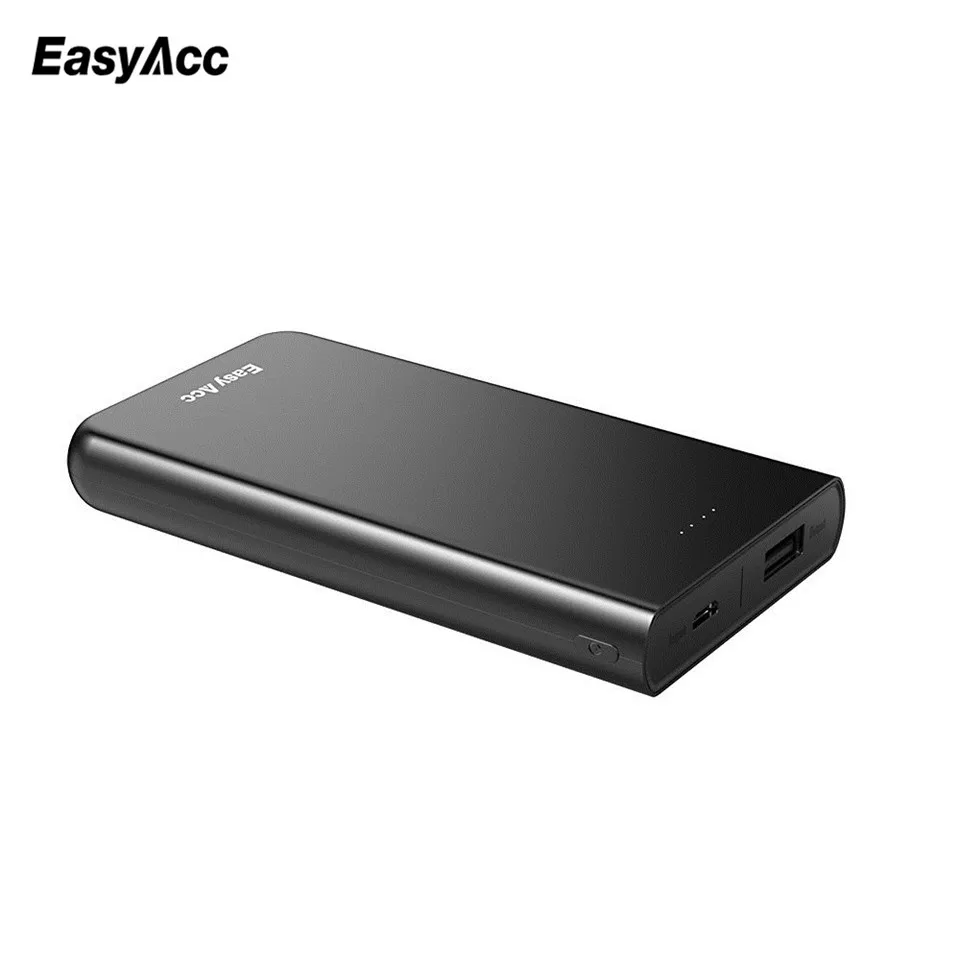 

9000mah Power Bank for iPhone Xiaom, EasyAcc Metal Alloy Dual USB External Battery Portable Mobile Fast Charger Powerbank