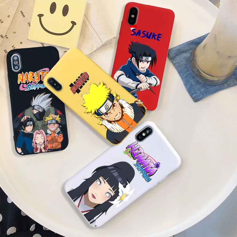

naruto shippuden anime sasuke boruto soft Silicone black cover hinata kakashi phone case for iPhone X XR XS MAX 6 7 8 plus 6s se