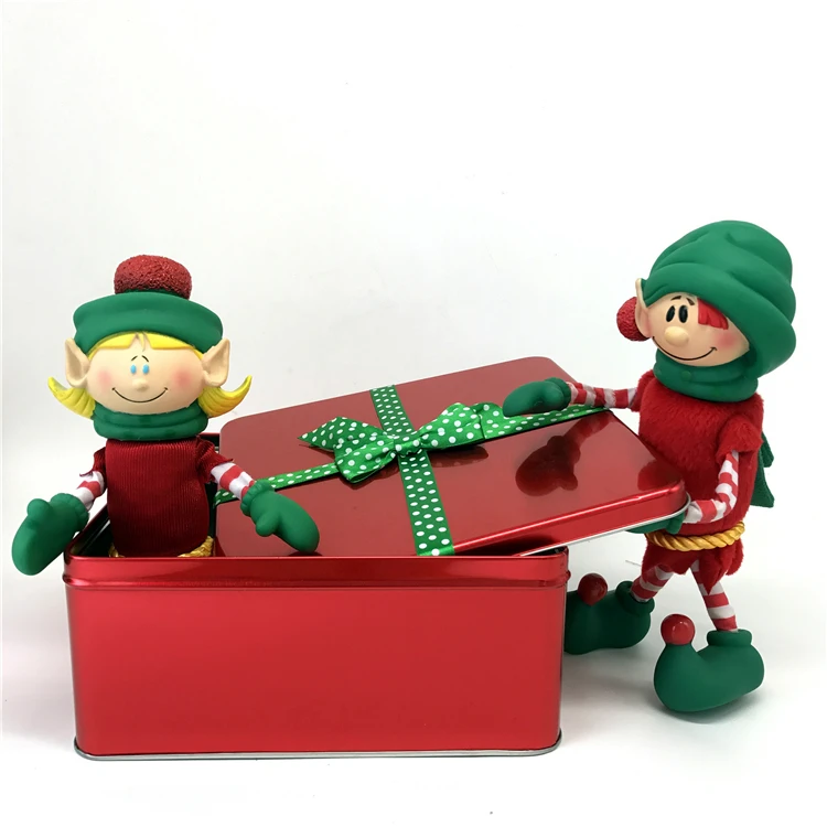 23 см Рождественский эльф Санта Клаус рождественские подарки кукла украшения кулон мягкая игрушка