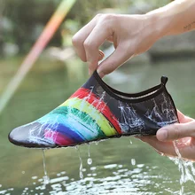 Легкая дышащая водонепроницаемая обувь унисекс; обувь для плавания; Разноцветные летние пляжные туфли; пляжные кроссовки; zapatos hombre