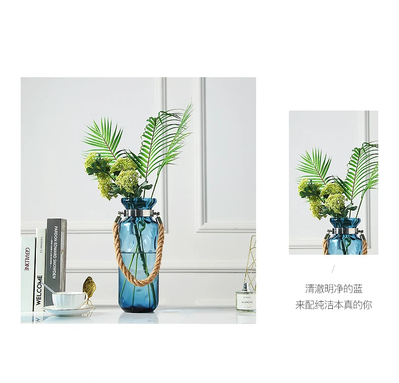 Креативные скандинавском стиле современная стеклянная ваза прозрачная гидропонная бутылка гостиной, спальни, в цветок, аксессуары для украшения дома