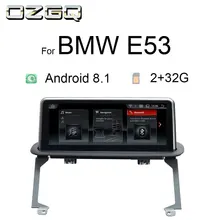 OZGQ Android 8,1 Автомобильная Мультимедийная навигационная система Авторадио для BMW Serie X 5 1999-2006 E53 с задней камерой wifi Bluetooth