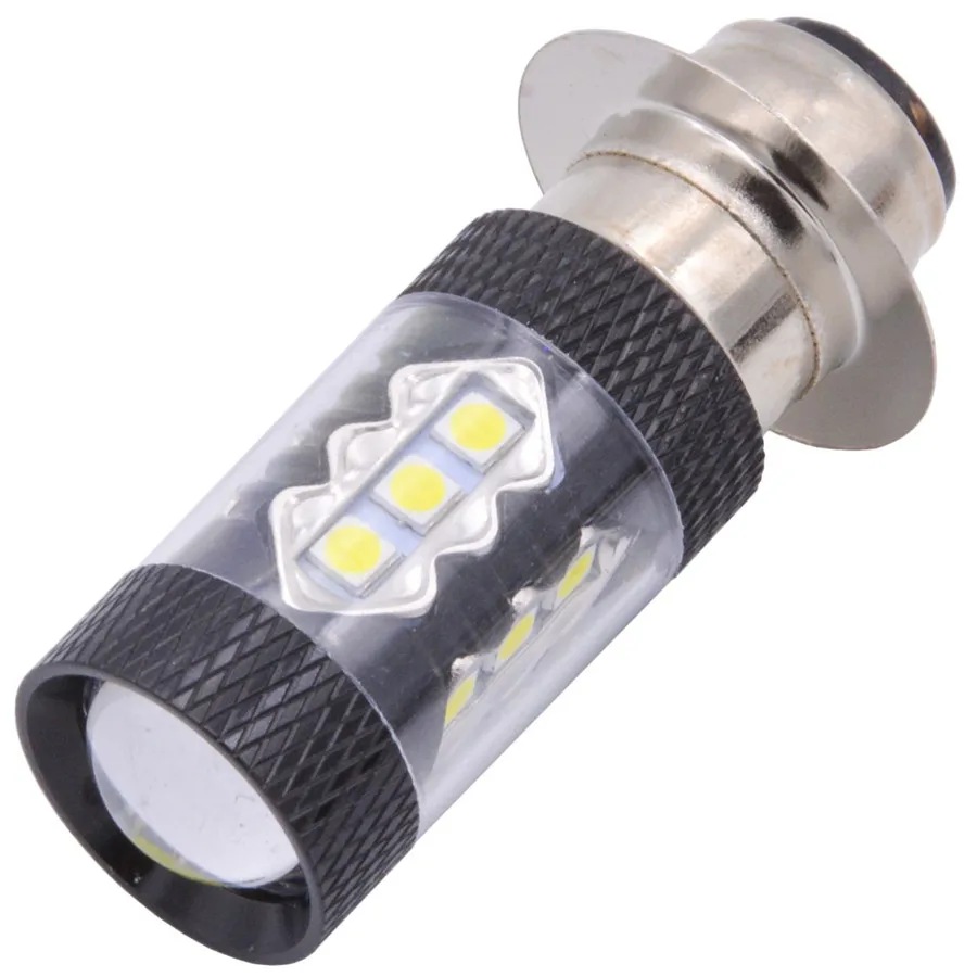 

Krator P15D-25-1 H6M 6000K 40W 16 2835 LED Headlight Projector Motorcycle Hi/Lo Bulb Lamp