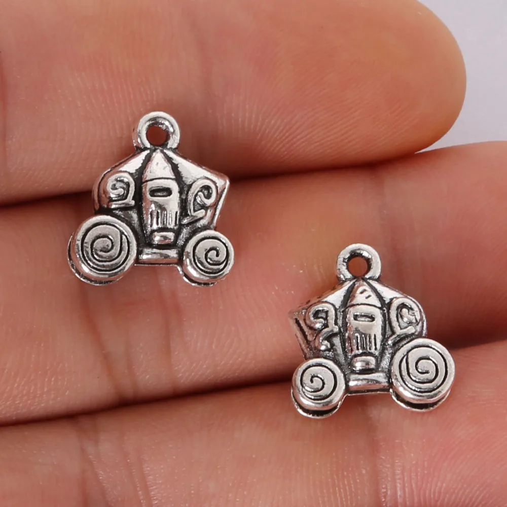 

Free Shipping 4pcs 15*14MM antique silver Alloy Car Charms Pendant Jewelry Findings