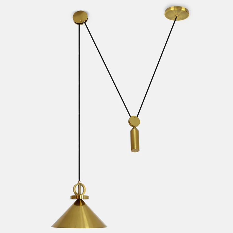 

Nordic Denmark Design Pulley Pendant Lights Retro Art Bottle Dining Room Living Room Led Indoor Lighting Fixtures Free Shipping