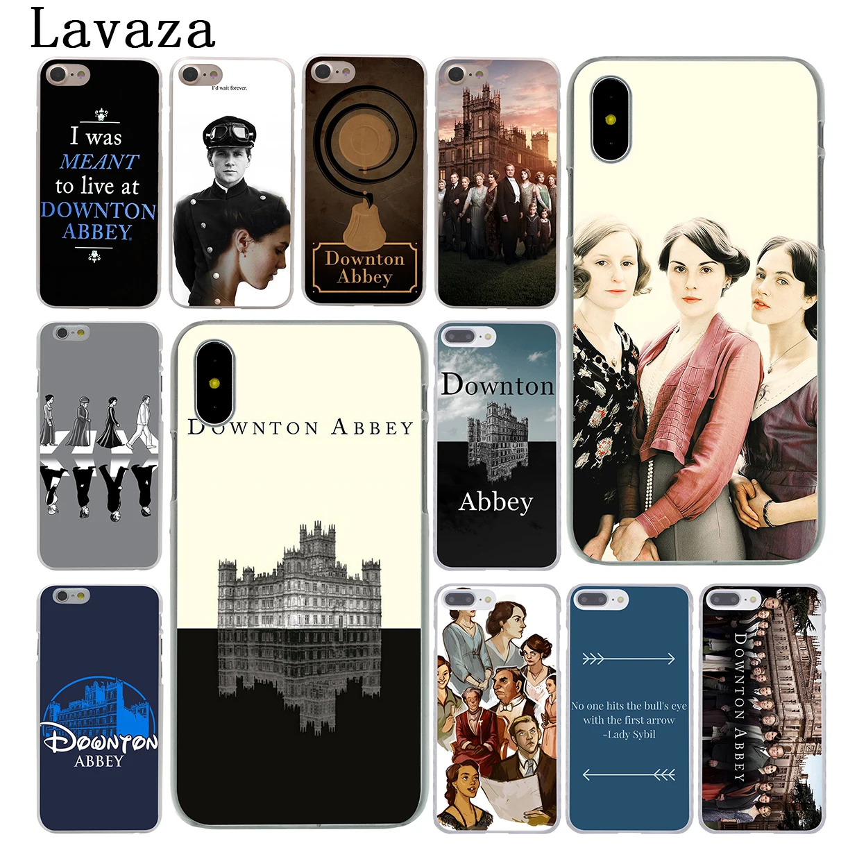 

Lavaza Downton Abbey highclere castle Hard Case Shell for Apple iPhone 6 6s 7 8 Plus 4 4S 5 5S SE 5C for iPhone XS Max XR Cases