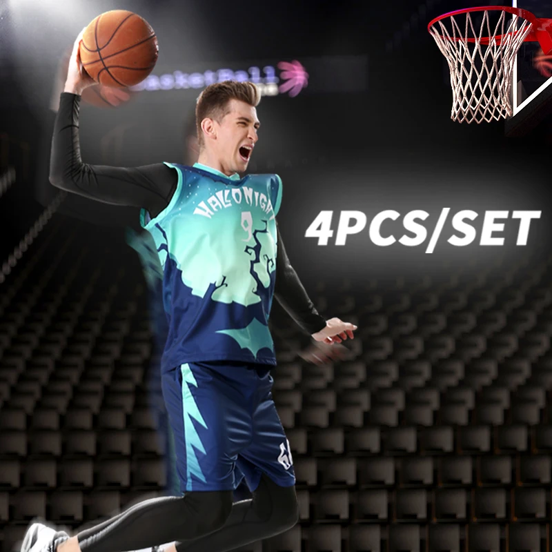 4 قطعة/المجموعة الشتاء كرة السلة جيرسي مع ضغط الجوارب رجل سراويل ضيقة رياضية قمصان رياضية كرة السلة قميص اللياقة البدنية تجريب عدة 4 قطعة/المجموعة الشتاء كرة السلة جيرسي مع ضغط الجوارب رجل سراويل ضيقة رياضية قمصان رياضية كرة السلة قميص اللياقة البدنية تجريب عدة