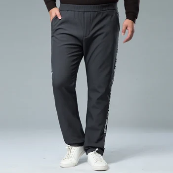 

6XL 5XL Men Fleece Thick Pants Outside Winter Velvet Warm Thermal Mens Wool Sweatpants Heavyweight Zipper Trousers male joggers