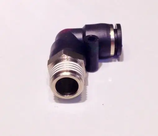 

5pcs Pneumatic Male Elbow Air Push In Fitting Imperial British Standard Tube OD 5/16" X NPT 1/8" 1/4" 3/8" 1/2" Thread One Touch