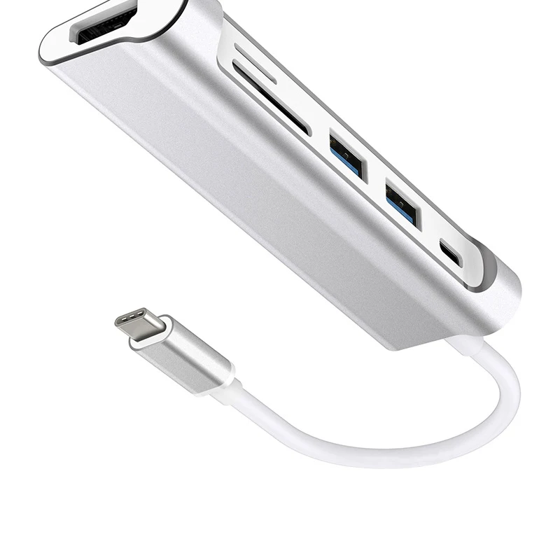 OPQ-6 в 1 тип-c многофункциональная док-станция Usb3.1 хаб тип-c к Hdmi/Usb/Sd/Tf хаб